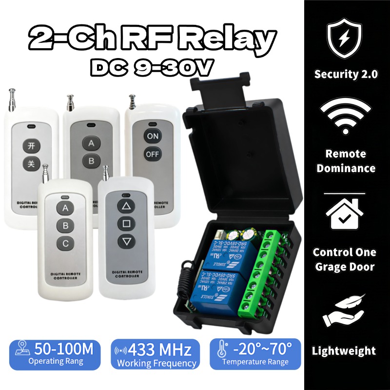 433Mhz Receiver Module - Controlador de Motor Atuador RF 12V